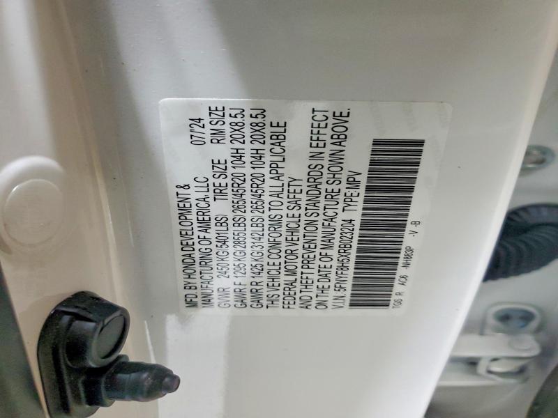 Продаж на аукціоні авто 2024 Honda Passport, vin: 5FNYF8H5XRB023204, номер лоту: 69439876