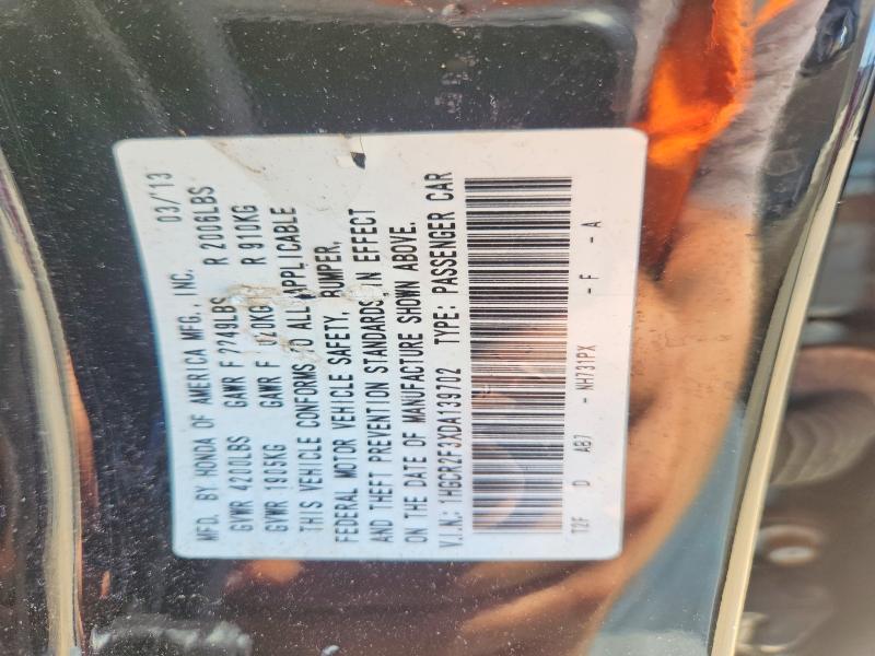 Продажа на аукционе авто 2013 Honda Accord, vin: 1HGCR2F3XDA139702, номер лота: 69582576