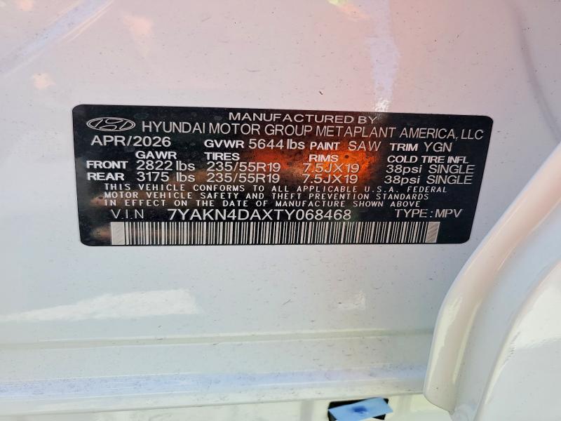 69347026 :رقم المزاد ، 7YAKN4DAXTY068468 vin ، 2026 Hyundai Ioniq 5 مزاد بيع
