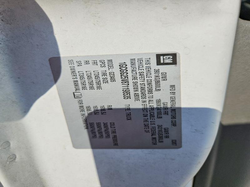 Aukcja sprzedaży 2007 Chevrolet Express G2500, vin: 1GCGG25V871198535, numer aukcji: 69150156