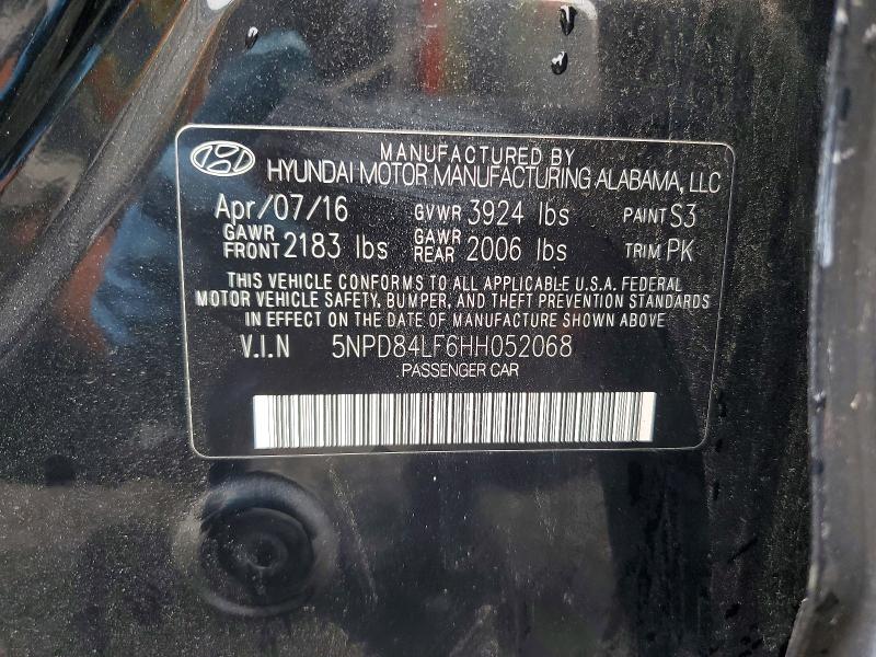 2017 Hyundai Elantra მანქანა იყიდება აუქციონზე, vin: 5NPD84LF6HH052068, აუქციონის ნომერი: 67618216