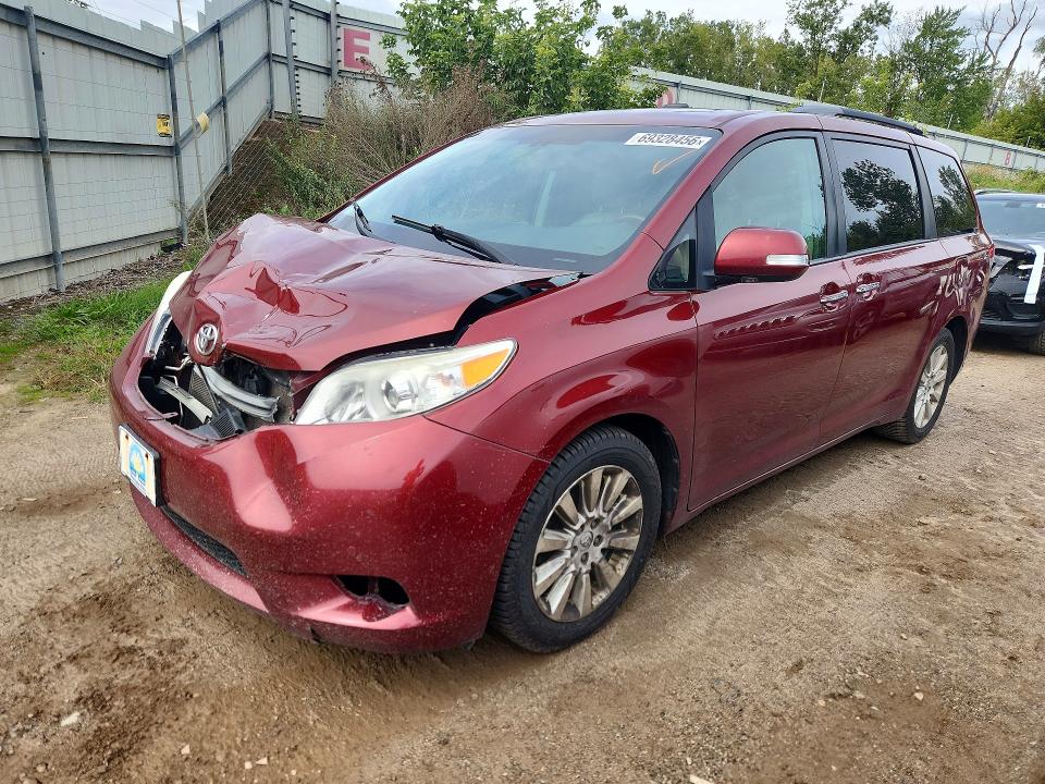 69328456 :رقم المزاد ، 5TDDK3DC5DS065124 vin ، 2013 Toyota Sienna مزاد بيع