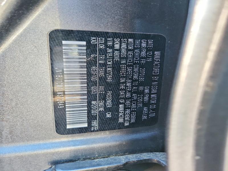 Продажа на аукционе авто 2020 Nissan Rogue Sport, vin: JN1BJ1CW1LW372849, номер лота: 69800636