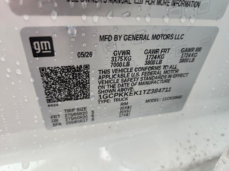 Продажа на аукционе авто 2026 Chevrolet Silverado, vin: 1GCPKKEK1TZ384711, номер лота: 67188656