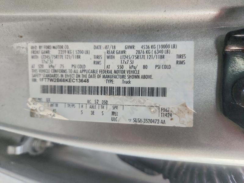 Продаж на аукціоні авто 2019 Ford F250, vin: 1FT7W2B68KEC13648, номер лоту: 67645096