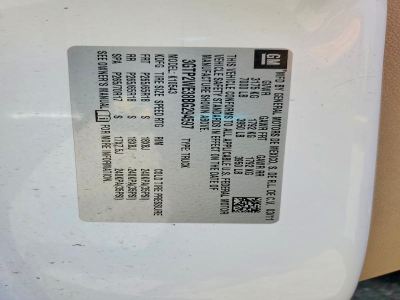 Aukcja sprzedaży 2011 Gmc Sierra, vin: 3GTP2WE38BG294597, numer aukcji: 67865046
