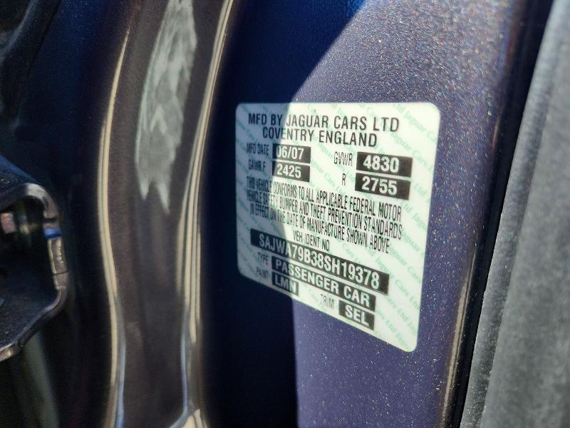 Продаж на аукціоні авто 2008 Jaguar Xj8, vin: SAJWA79B38SH19378, номер лоту: 67561796