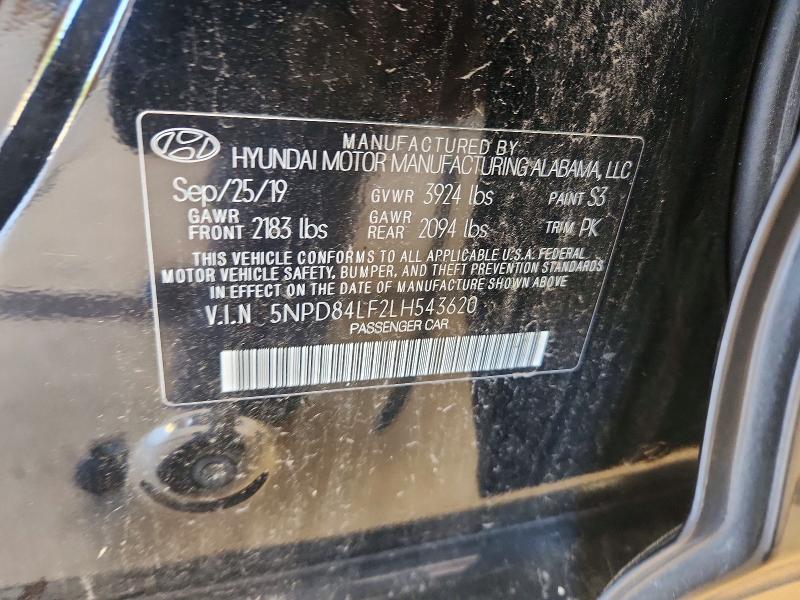 Aukcja sprzedaży 2020 Hyundai Elantra, vin: 5NPD84LF2LH543620, numer aukcji: 68361226