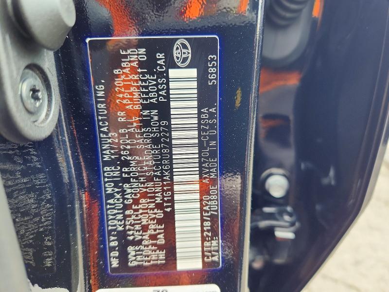 Продаж на аукціоні авто 2024 Toyota Camry, vin: 4T1G11AK6RU872279, номер лоту: 68517896