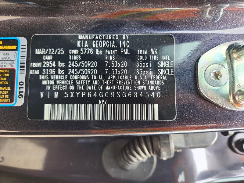 Продажа на аукционе авто 2025 Kia Telluride, vin: 5XYP64GC9SG634540, номер лота: 67617216