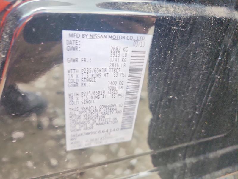 67972316 :رقم المزاد ، 5N1AR2MM9DC664140 vin ، 2013 Nissan Pathfinder مزاد بيع