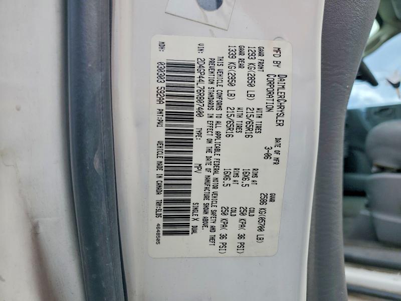 69726876 :رقم المزاد ، 2D4GP44L76R807400 vin ، 2006 Dodge Grand Caravan مزاد بيع