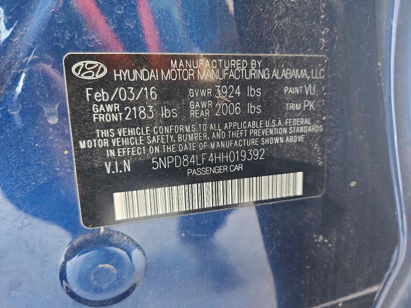 Aukcja sprzedaży 2017 Hyundai Elantra, vin: 5NPD84LF4HH019392, numer aukcji: 67782846