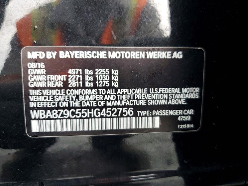 Продажа на аукционе авто 2017 Bmw 330, vin: WBA8Z9C55HG452756, номер лота: 68442606