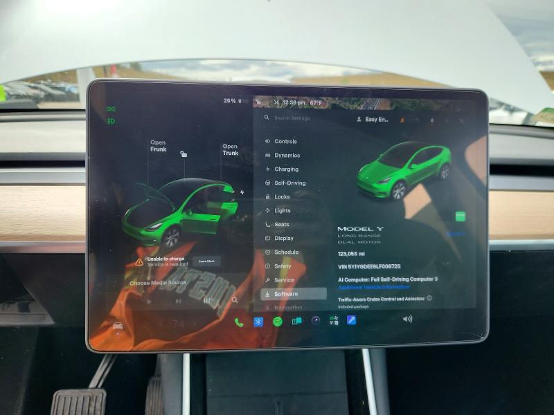 Продажа на аукционе авто 2020 Tesla Model Y, vin: 5YJYGDEE6LF006725, номер лота: 69361676