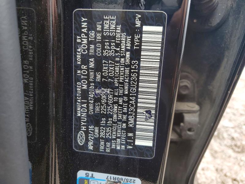 Aukcja sprzedaży 2016 Hyundai Tucson, vin: KM8J3CA41GU236153, numer aukcji: 66890366