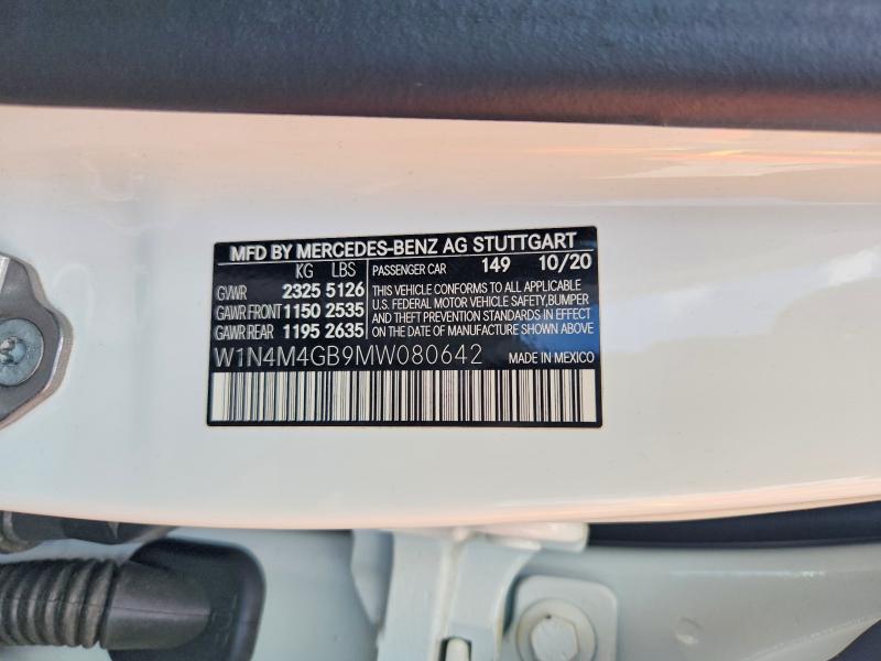 Продажа на аукционе авто 2021 Mercedes-benz Glb, vin: W1N4M4GB9MW080642, номер лота: 69786176