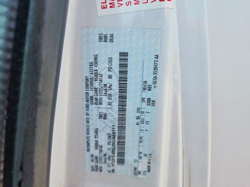 2009 Ford Econoline მანქანა იყიდება აუქციონზე, vin: 1FDFE45S29DA69111        , აუქციონის ნომერი: 68975696