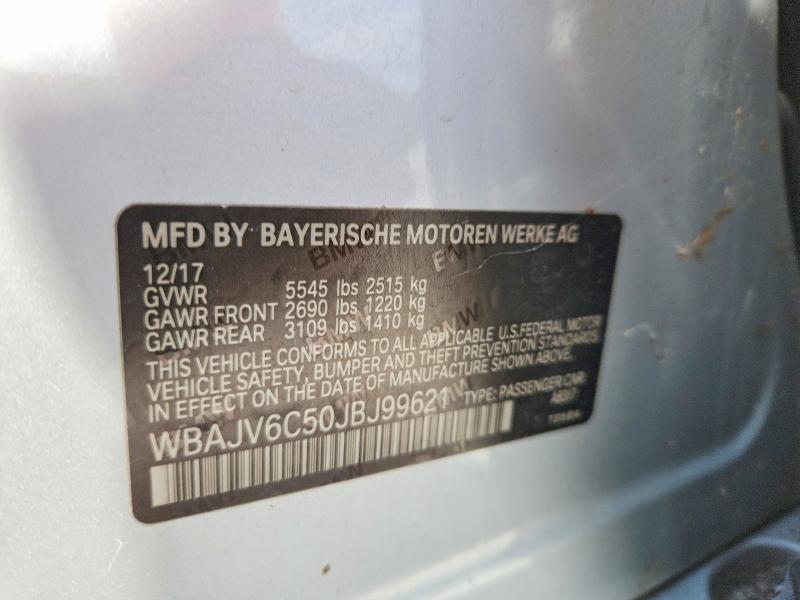 2018 Bmw 640 მანქანა იყიდება აუქციონზე, vin: WBAJV6C50JBJ99621, აუქციონის ნომერი: 69496796