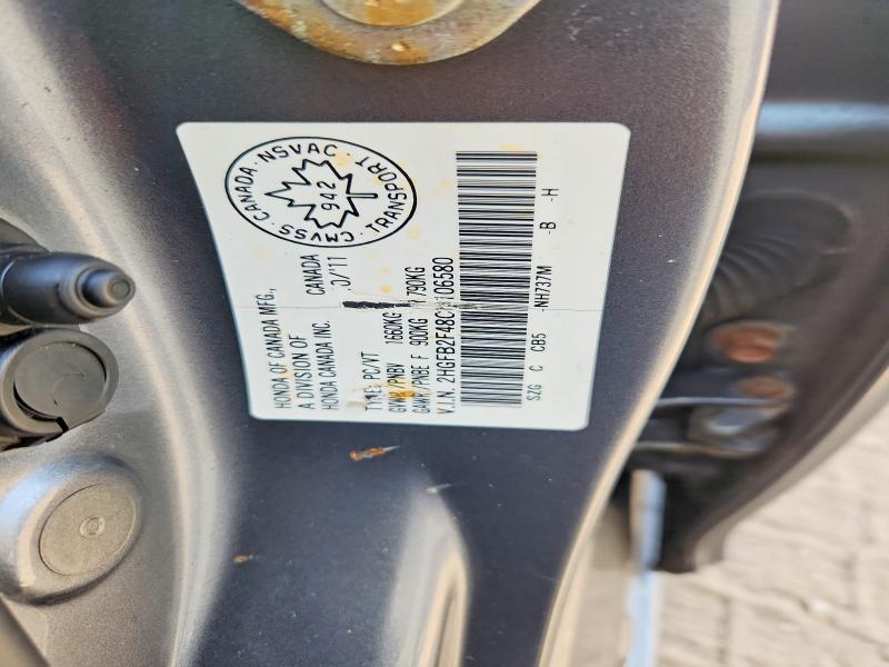 Aukcja sprzedaży 2012 Honda Civic, vin: 2HGFB2F48CH106580, numer aukcji: 70051696