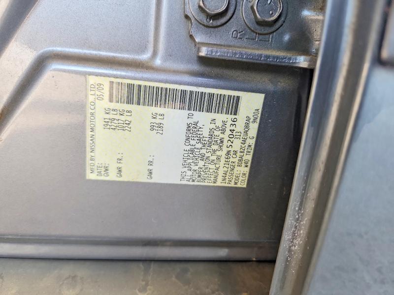 2009 Nissan Altima მანქანა იყიდება აუქციონზე, vin: 1N4AL21E69N520436, აუქციონის ნომერი: 68881826