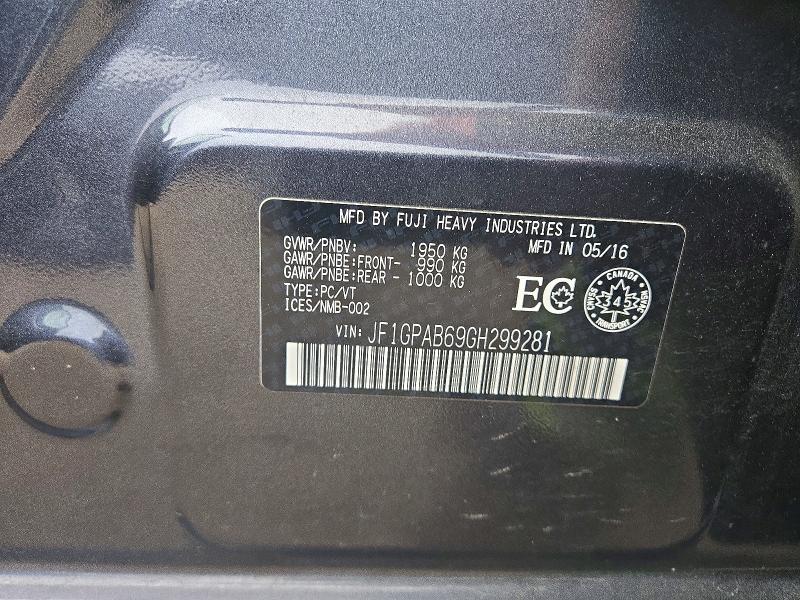 Продажа на аукционе авто 2016 Subaru Impreza, vin: JF1GPAB69GH299281, номер лота: 70345546