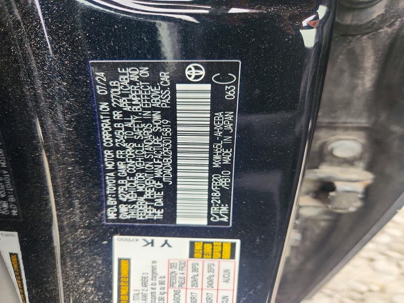 2024 Toyota Prius მანქანა იყიდება აუქციონზე, vin: JTDADABU2R3015819, აუქციონის ნომერი: 69107506