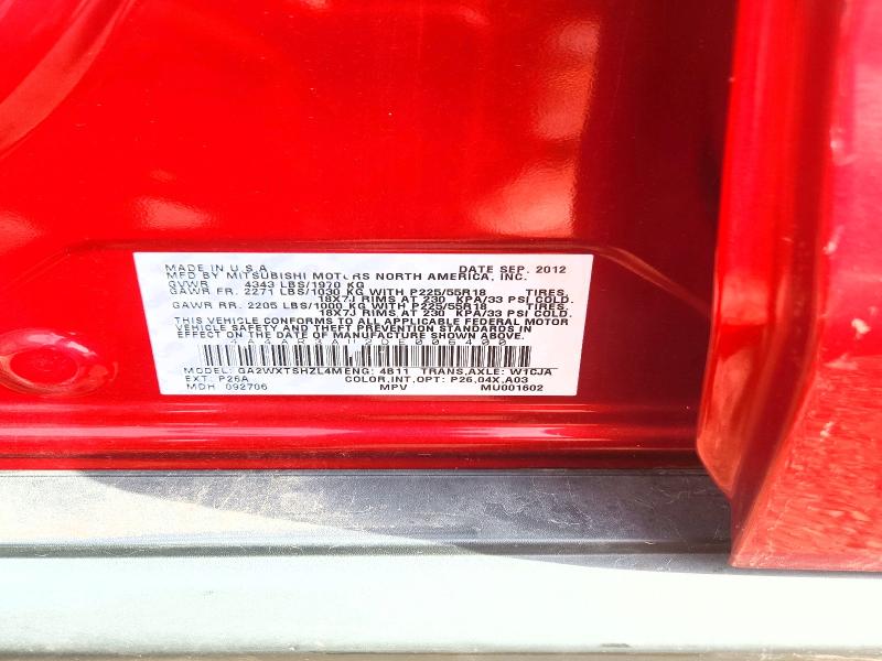 Продажа на аукционе авто 2013 Mitsubishi Outlander Sport, vin: 4A4AR3AU2DE006400, номер лота: 68495196