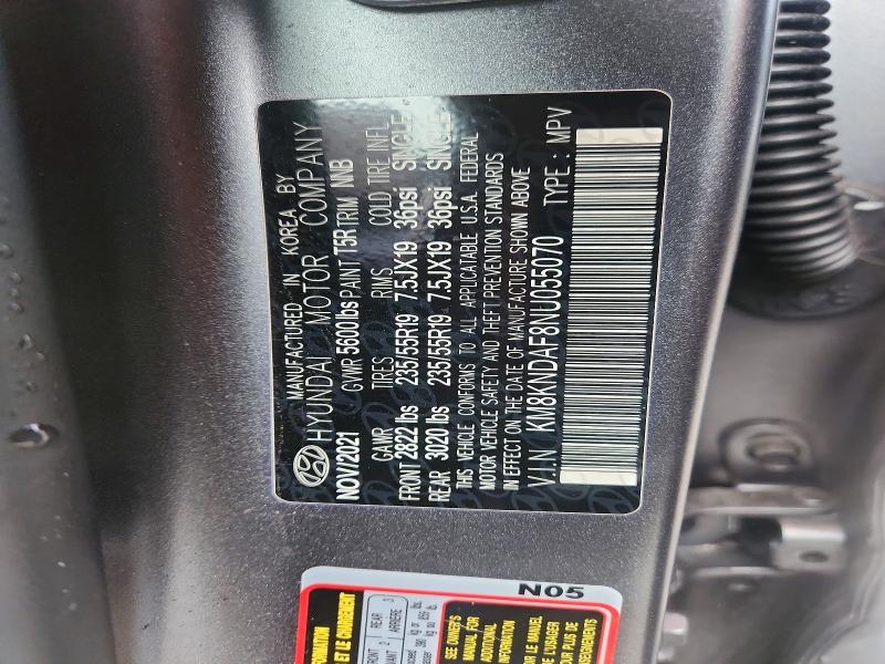 Aukcja sprzedaży 2022 Hyundai Ioniq 5, vin: KM8KNDAF8NU055070, numer aukcji: 69720196