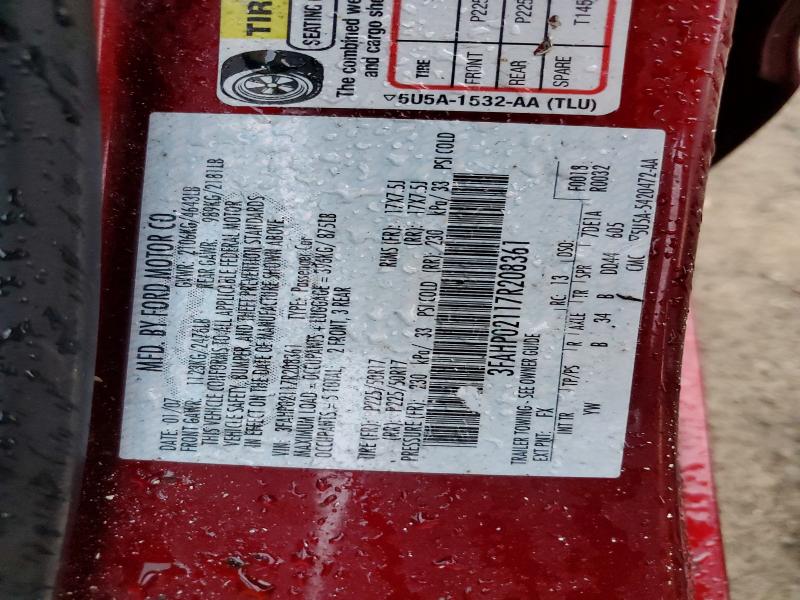 Продаж на аукціоні авто 2007 Ford Fusion, vin: 3FAHP02117R208361, номер лоту: 68841646