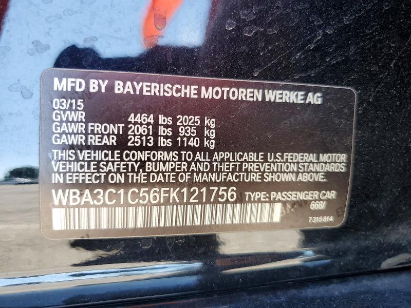 Aukcja sprzedaży 2015 Bmw 328, vin: WBA3C1C56FK121756, numer aukcji: 68651066