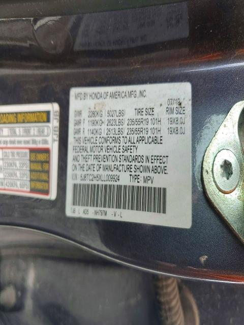 Продажа на аукционе авто 2020 Acura Rdx, vin: 5J8TC2H5XLL009924, номер лота: 69144406