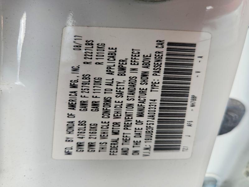 2018 Acura Tlx მანქანა იყიდება აუქციონზე, vin: 19UUB3F57JA003314, აუქციონის ნომერი: 68375976