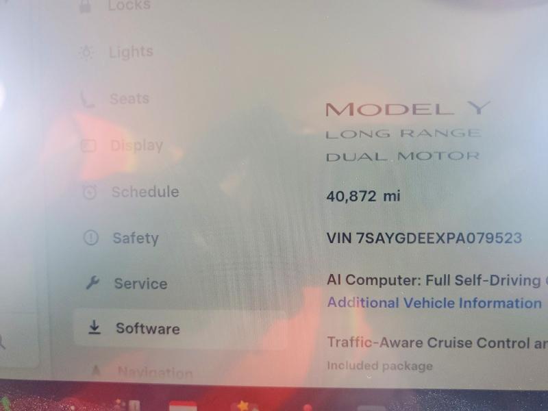 67199566 :رقم المزاد ، 7SAYGDEEXPA079523 vin ، 2023 Tesla Model Y مزاد بيع