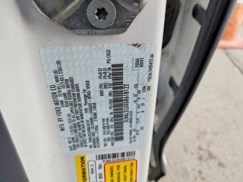 70732276 :رقم المزاد ، 3LN6L2LUXGR618122 vin ، 2016 Lincoln Mkz مزاد بيع