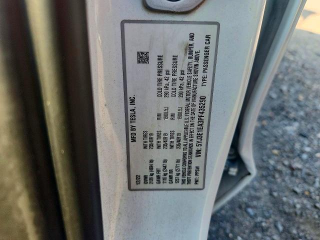 67937056 :رقم المزاد ، 5YJ3E1EA3PF435290 vin ، 2023 Tesla Model 3 مزاد بيع