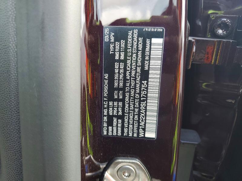 Aukcja sprzedaży 2025 Porsche Macan, vin: WP1AC2XA9SL175754, numer aukcji: 68310386