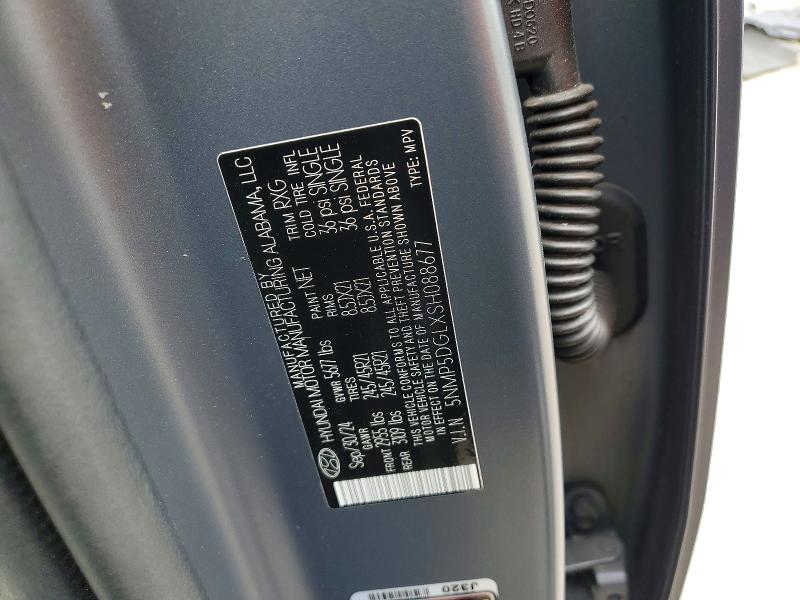 69525976 :رقم المزاد ، 5NMP5DGLXSH088677 vin ، 2025 Hyundai Santa Fe مزاد بيع