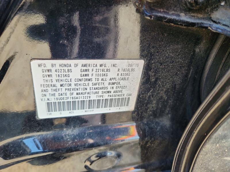 2016 Acura Ilx მანქანა იყიდება აუქციონზე, vin: 19UDE2F76GA013229, აუქციონის ნომერი: 67270616