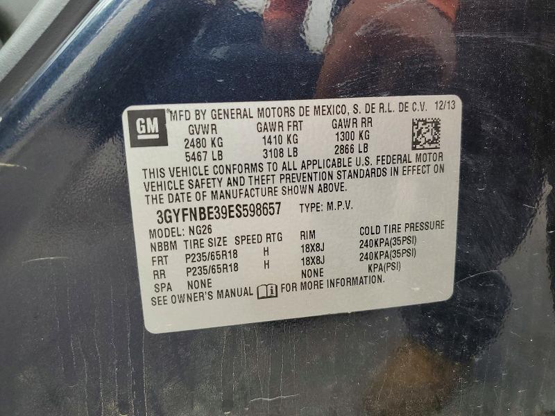 Продаж на аукціоні авто 2014 Cadillac Srx, vin: 3GYFNBE39ES598657, номер лоту: 67634926
