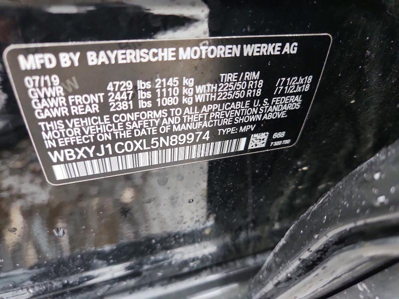 Auction sale of the 2020 Bmw X2, vin: WBXYJ1C0XL5N89974, lot number: 67833646