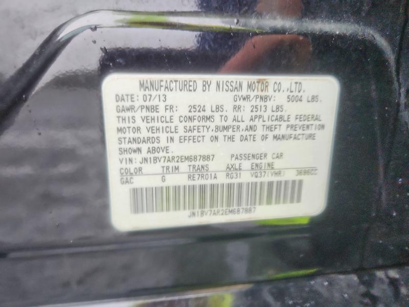 Aukcja sprzedaży 2014 Infiniti Q50, vin: JN1BV7AR2EM687887, numer aukcji: 69717846