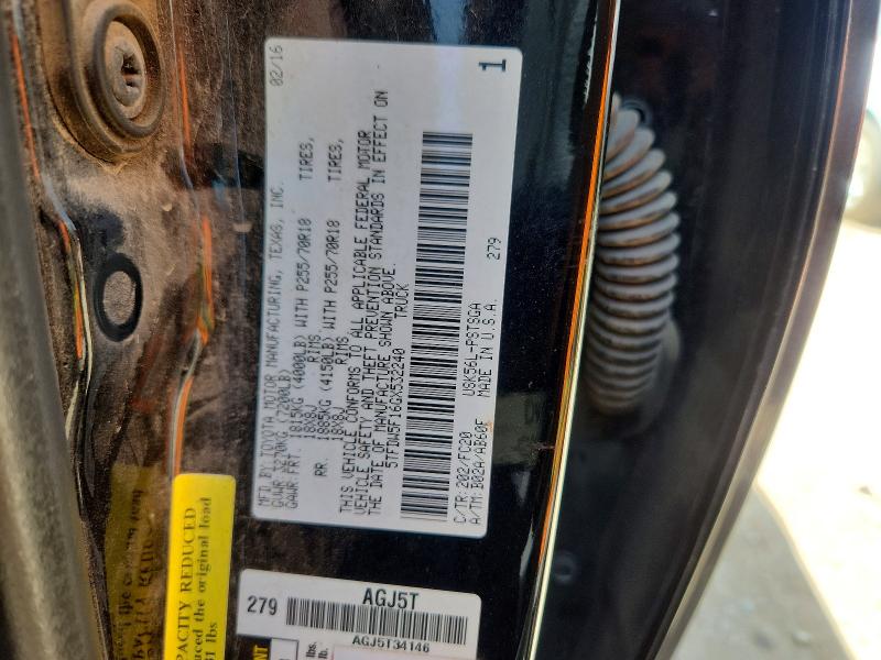 Aukcja sprzedaży 2016 Toyota Tundra, vin: 5TFDW5F16GX532240, numer aukcji: 68443686