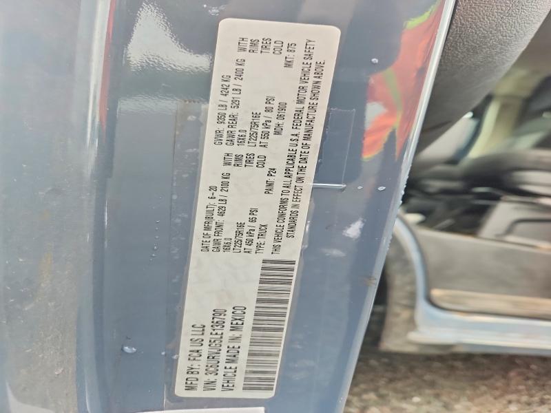 Продаж на аукціоні авто 2020 Ram Promaster 3500, vin: 3C6URVJG5LE136790, номер лоту: 65957986