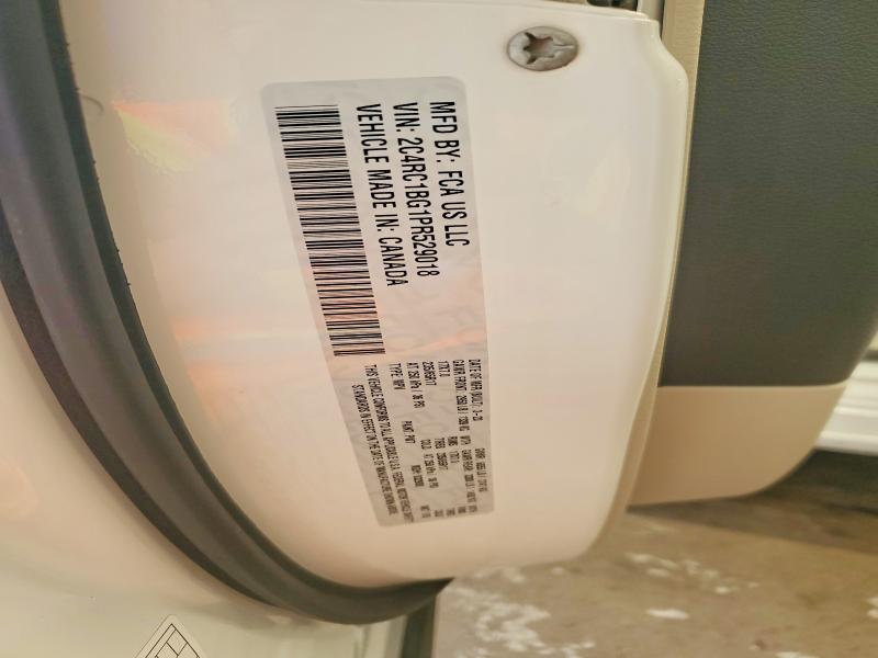 2023 Chrysler Pacifica მანქანა იყიდება აუქციონზე, vin: 2C4RC1BG1PR529018, აუქციონის ნომერი: 70077386