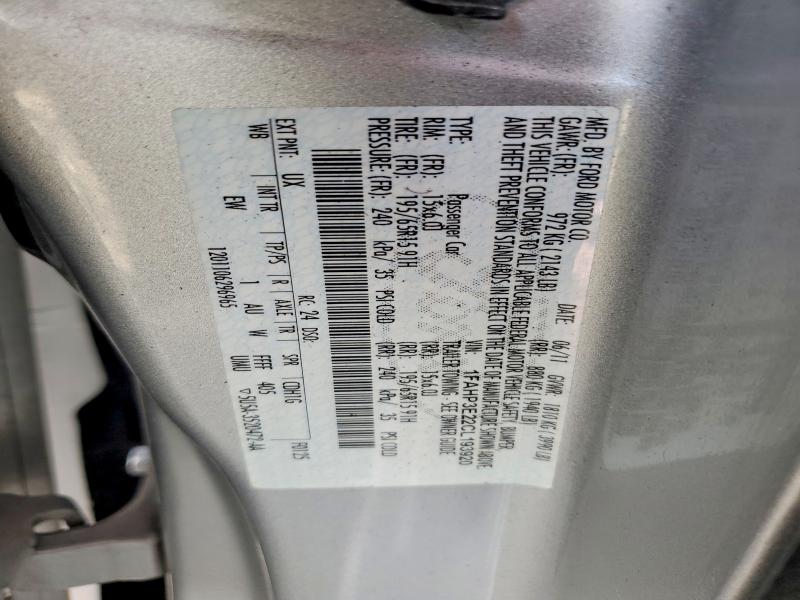 69202046 :رقم المزاد ، 1FAHP3E22CL193920 vin ، 2012 Ford Focus مزاد بيع