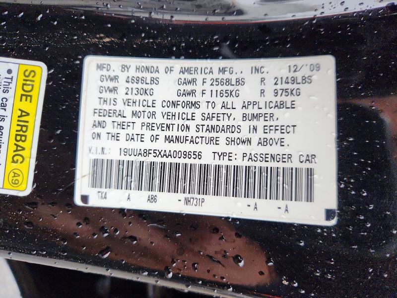Aukcja sprzedaży 2010 Acura Tl, vin: 19UUA8F5XAA009656, numer aukcji: 70349606