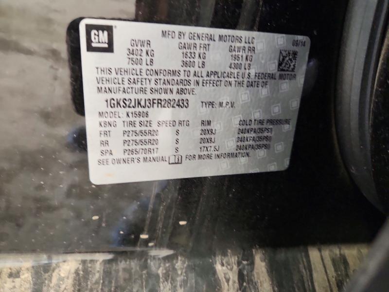 Aukcja sprzedaży 2015 Gmc Yukon Xl, vin: 1GKS2JKJ3FR282433, numer aukcji: 69022186