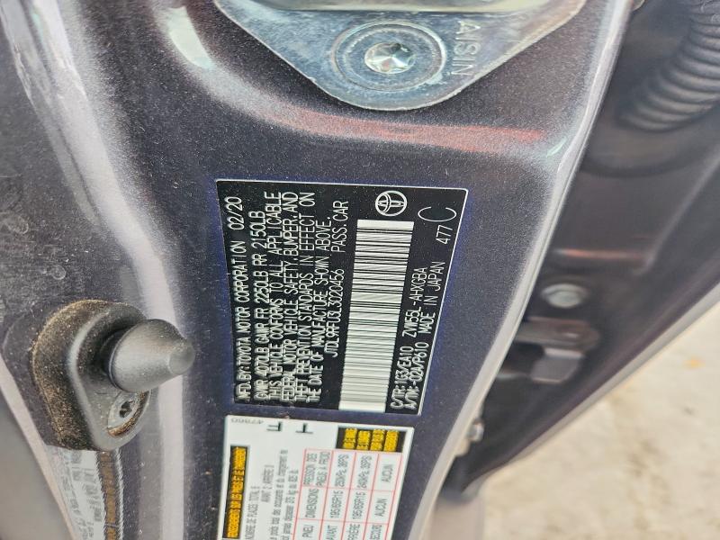 Продажа на аукционе авто 2020 Toyota Prius, vin: JTDL9RFU3L3020456, номер лота: 69029206