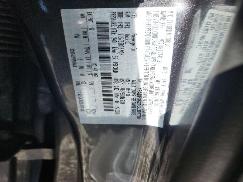Продаж на аукціоні авто 2016 Ford Focus, vin: 1FADP3K21GL397780, номер лоту: 70087746